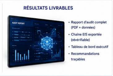 Les livrables de l'audit